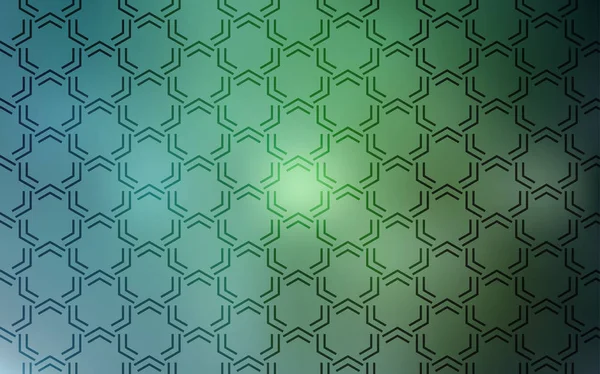 淡いブルー 緑ベクトルの背景の直線 キラキラ色棒で抽象的なイラスト あなたのビジネスのウェブサイトのためのパターン — ストックベクタ