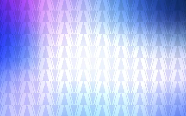 Hellrosa Blauer Vektorhintergrund Mit Dreiecken Linien Abstrakte Gradienten Illustration Mit — Stockvektor