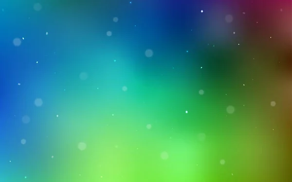 Hellblauer Grüner Vektorhintergrund Mit Blasen Schöne Farbige Illustration Mit Verschwommenen — Stockvektor