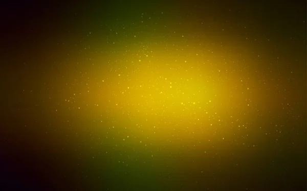 Sötét Zöld Sárga Vektoros Csillagászati Csillagok Fedjük Modern Absztrakt Illusztráció — Stock Vector