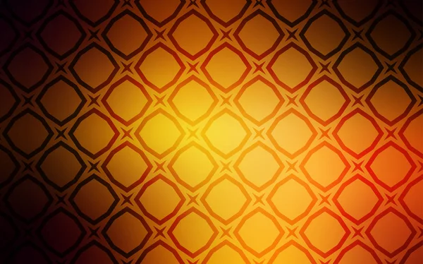 Modello Vettoriale Arancione Scuro Con Stelle Celesti Illustrazione Colori Brillante — Vettoriale Stock