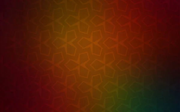 Темний Зелений Червоний Векторний Макет Лініями Прямокутниками Сучасна Абстрактна Ілюстрація — стоковий вектор