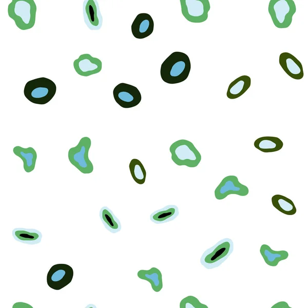 Lichtblauw Groen Vector Naadloze Sjabloon Met Cirkels Abstracte Illustratie Met — Stockvector
