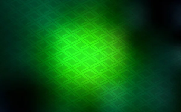 Plantilla Vectorial Verde Oscuro Con Cristales Rectángulos Gradiente Abstracto Ilustración — Vector de stock