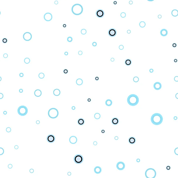 Light Blue Vector Seamless Layout Circle Shapes Illustration Set Shining — Stock Vector