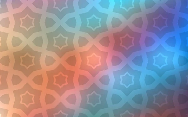 Bleu Clair Couverture Vectorielle Jaune Avec Petites Grandes Étoiles Illustration — Image vectorielle