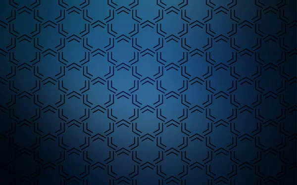 Mise Page Vectorielle Bleu Foncé Avec Lignes Plates Design Décoratif — Image vectorielle
