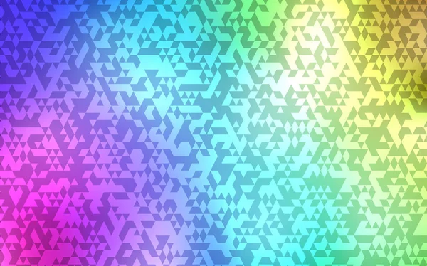 Lichte Multicolor Vector Sjabloon Met Kristallen Driehoeken Moderne Abstracte Illustratie — Stockvector