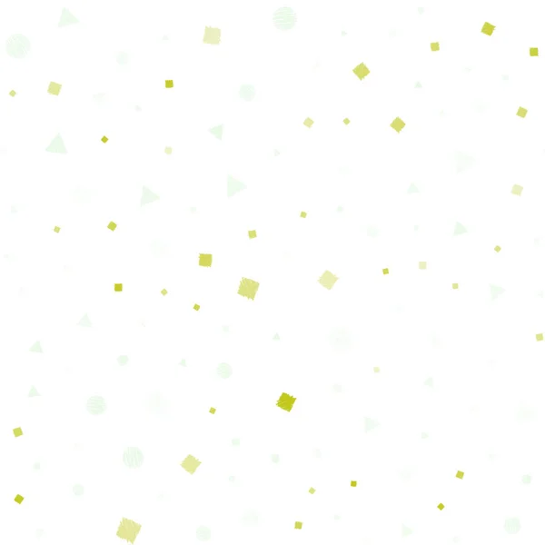 Světle Zelená Žlutá Vektor Bezešvé Kryt Polygonální Stylu Kruhy Glitter — Stockový vektor