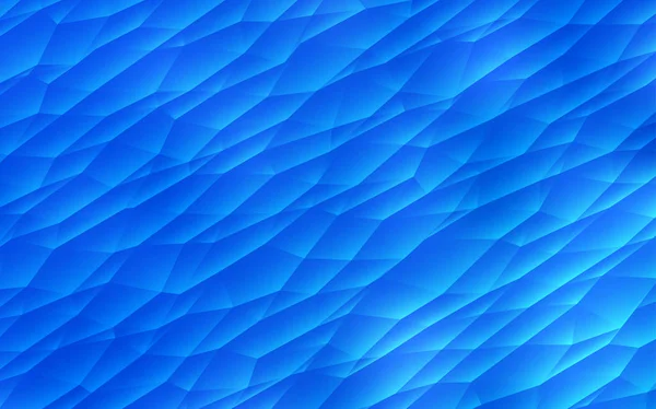 Світлий Blue Векторний Шаблон Кристалами Трикутниками Ілюстрація Набором Різнокольорових Трикутників — стоковий вектор