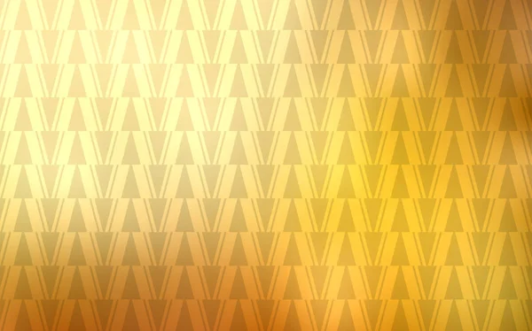 Hellorangefarbener Vektorhintergrund Mit Linien Dreiecken Dreiecke Auf Abstraktem Hintergrund Mit — Stockvektor