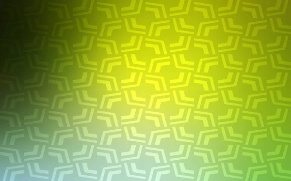 Verde Claro Patrón Vectorial Amarillo Con Formas Líquidas Ilustración Torcida — Archivo Imágenes Vectoriales