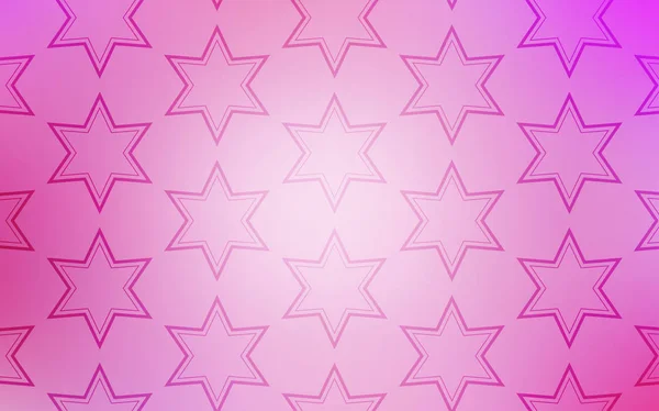 Light Pink Vector Template Sky Stars Shining Colored Illustration Stars — Stock Vector