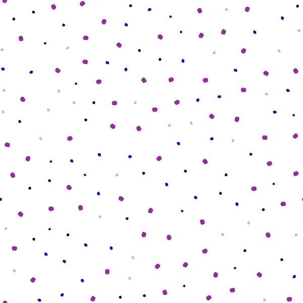 Světle Růžová Modrý Vektor Bezproblémové Rozložení Kruhových Obrazců Rozmazané Bubliny — Stockový vektor