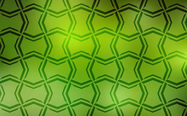 Vert Clair Disposition Vectorielle Jaune Avec Lignes Plates Illustration Colorée — Image vectorielle