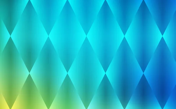 Azul Claro Patrón Vectorial Verde Estilo Cuadrado Ilustración Abstracta Brillante — Vector de stock