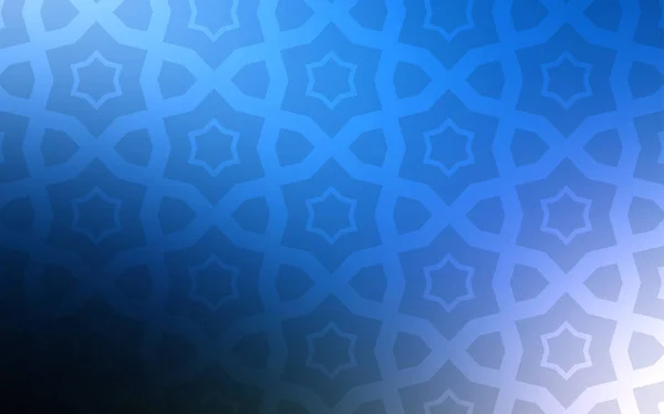 Agencement Vectoriel Bleu Foncé Avec Étoiles Brillantes Design Décoratif Flou — Image vectorielle