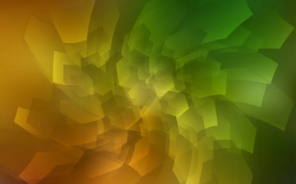 Σκούρο Πράσινο Κίτρινο Διάνυσμα Φόντο Εξάγωνα Σχεδιασμός Αφηρημένο Ύφος Εξάγωνα — Διανυσματικό Αρχείο