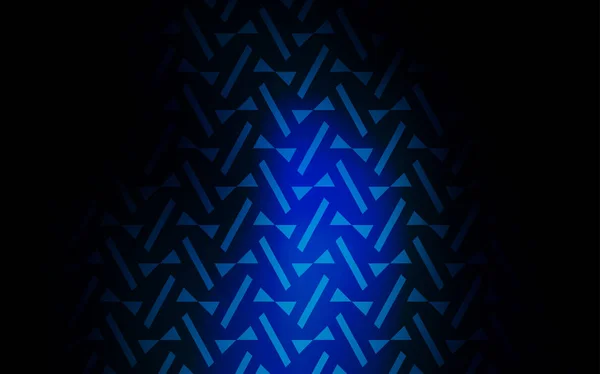 具有多边形样式的深蓝色矢量图案 具有彩色渐变的抽象背景上的三角形 壁纸模板 — 图库矢量图片