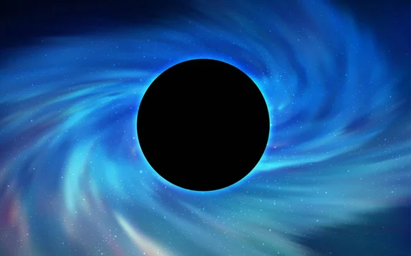 Световая Векторная Текстура Черной Дырой Галактикой Иллюстрация Красочными Молочными Звездами — стоковый вектор
