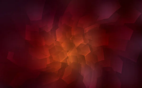 Texture Vectorielle Rouge Foncé Avec Hexagones Colorés Hexagones Colorés Sur — Image vectorielle