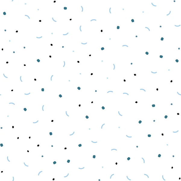 Φως Μπλε Διάνυσμα Απρόσκοπτη Μοτίβο Σφαίρες Τρίγωνα Εικονογράφηση Σύνολο Ζωηρόχρωμη — Διανυσματικό Αρχείο