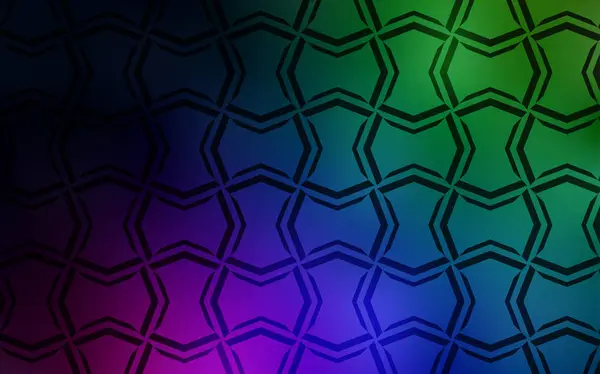 Тёмный Многоцветный Векторный Рисунок Острыми Линиями Размытый Декоративный Дизайн Простом — стоковый вектор
