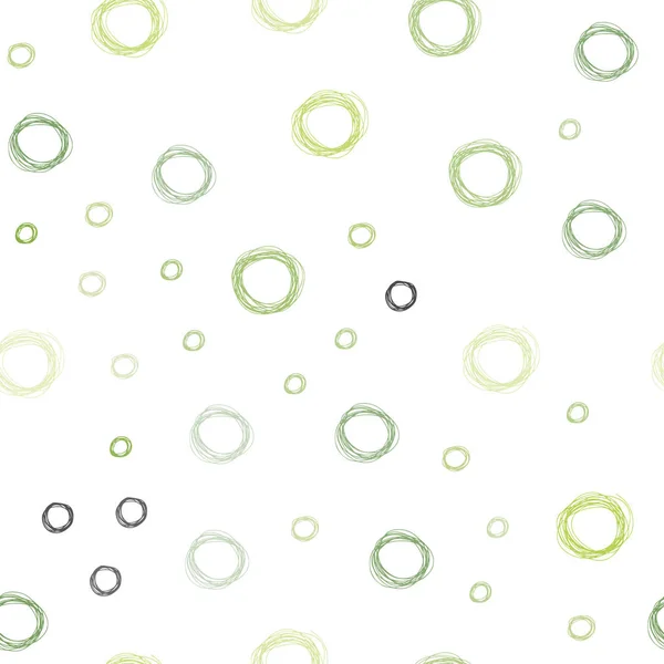 Vecteur Vert Clair Mise Page Transparente Avec Des Formes Cercle — Image vectorielle