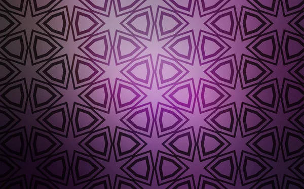 Modèle Vectoriel Violet Clair Avec Étoiles Noël Illustration Abstraite Géométrique — Image vectorielle