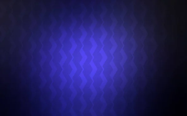 Темна Blue Векторна Обкладинка Прямими Смугами Лінії Розмитому Абстрактному Тлі — стоковий вектор