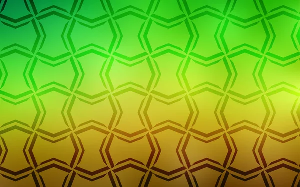 Lichtgroen Geel Vector Patroon Met Scherpe Lijnen Lijnen Wazig Abstracte — Stockvector