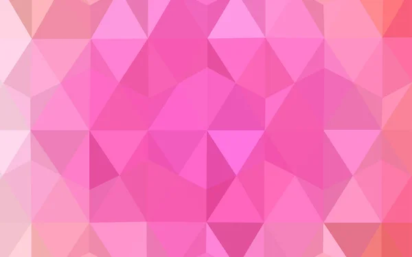 Шаблон Векторных Треугольников Светло Розового Цвета Творческая Геометрическая Иллюстрация Стиле — стоковый вектор