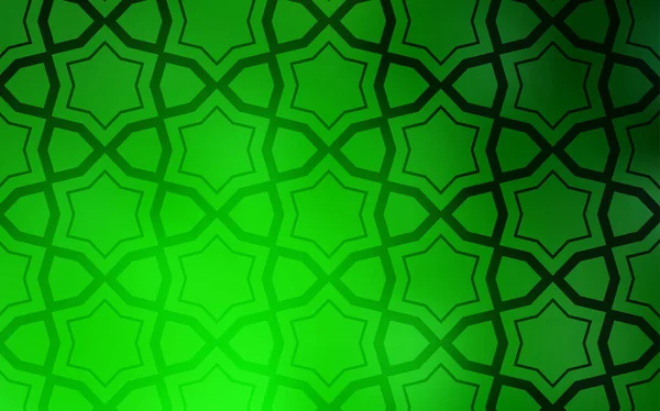 Licht Groen Vector Textuur Met Mooie Sterren Sterren Wazig Abstracte — Stockvector