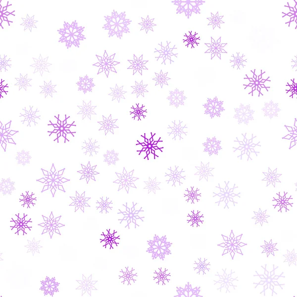 Світло Рожевий Вектор Безшовне Компонування Яскравими Сніжинками Сучасна Геометрична Абстрактна — стоковий вектор