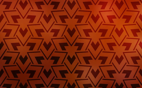 Texture Vettoriale Arancione Chiaro Con Stile Triangolare Design Decorativo Stile — Vettoriale Stock