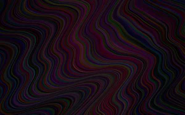 Темно Фиолетовый Векторный Рисунок Изогнутыми Лентами Образец Размытыми Пузырями Лучший — стоковый вектор
