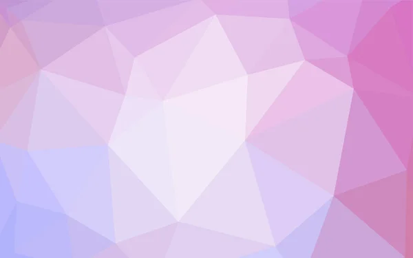 Violet Clair Couverture Mosaïque Triangle Vectoriel Rose Illustration Géométrique Créative — Image vectorielle