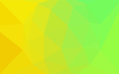 Açık yeşil, kırmızı vektör poligonal arka plan. Çokgen şekilleri ile bir örnek. İşiniz için en iyi üçgen tasarım.