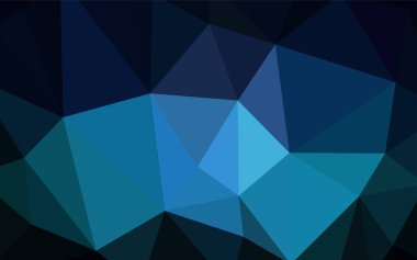 Koyu mavi vektör düşük poli doku. Renkli resimde gradyan ile poligonal tarzı. Web siteniz için yeni bir doku.