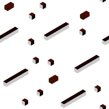 Koyu yeşil, kırmızı çizgiler, dikdörtgenler kesintisiz, izometrik düzeniyle vektör. Modern Soyut illüstrasyon renkli dikdörtgenler ile. Kartvizit, Web siteleri için şablon.