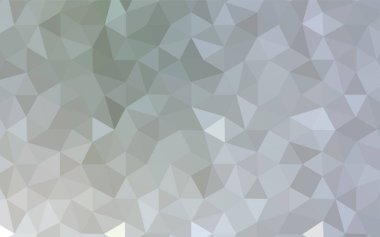 Işık gri vektör düşük poli düzeni. Gradyan ile Origami tarzında yaratıcı geometrik şekil. Marka kitap için yeni şablon.