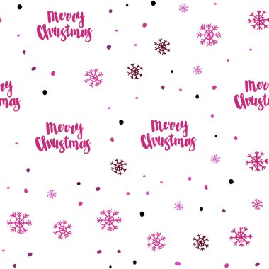 Koyu pembe vektör buz kar taneleri ile sorunsuz şablonu. Kristalleri ile glitter soyut Illustration buz. Tekstil, kumaş, duvar kağıtları için tasarım.