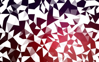 Koyu mavi, kırmızı kenarlı desen vektör. Üçgen geometrik örnek gradyan ile. Web siteniz için köşeli tasarım.