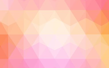 Pembe ışık, vektör soyut mozaik zemin sarı. Üçgen geometrik örnek gradyan ile. İş tasarımınız için yeni stil.