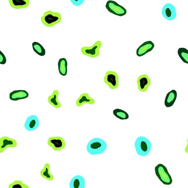 Açık mavi, daireler ile sorunsuz şablon vektör yeşil. İllüstrasyon renkli soyut daireler parlayan ayarlanmış. Desen tasarım pencere panjur, perdeler.