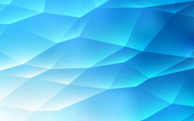 Kristaller, üçgen ışık mavi vektör şablonu. Üçgenler ile soyut tarzda dekoratif tasarım. En iyi tasarım, reklam, poster, afiş için.