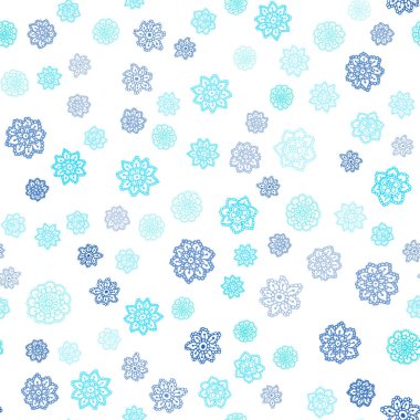Koyu mavi parlak kar taneleri ile sorunsuz düzen vektör. Modern geometrik soyut Illustration kristalleri ile buz. Desen için modaya uygun Kumaş, duvar kağıtları.