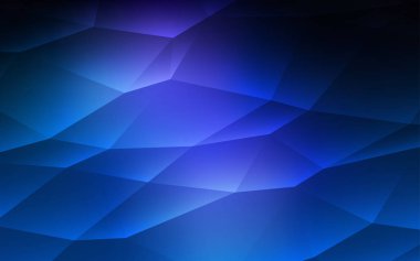 Koyu mavi vektör doku üçgen tarzı. Glitter soyut resim üçgen şekiller ile. Açılış sayfanız için modern şablon.