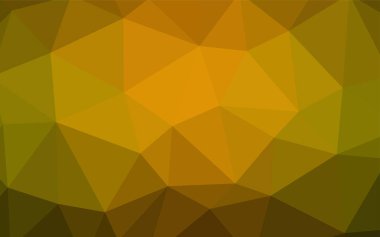 Koyu yeşil, sarı vektör soyut poligonal model. Glitter soyut resim zarif bir üçgen ile. İş tasarımınız için yeni stil.