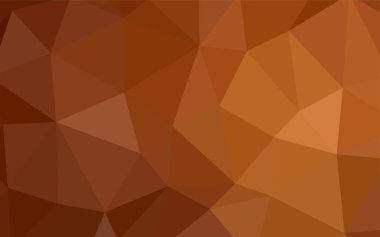 Işık turuncu vektör düşük poli düzeni. Gradyan ile poligonal soyut resim. Tasarımınız için üçgen desen.